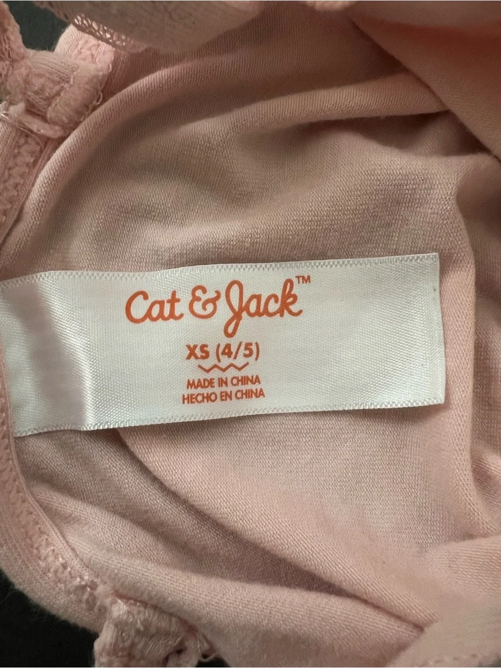 Cat&Jack Girls Pink Rhinestone Tutu Leotard Ballet Dress Size XS 4/5 Dancewear